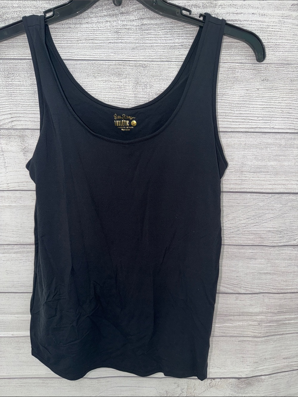 Black Scoop Neck Tank Top - Women's